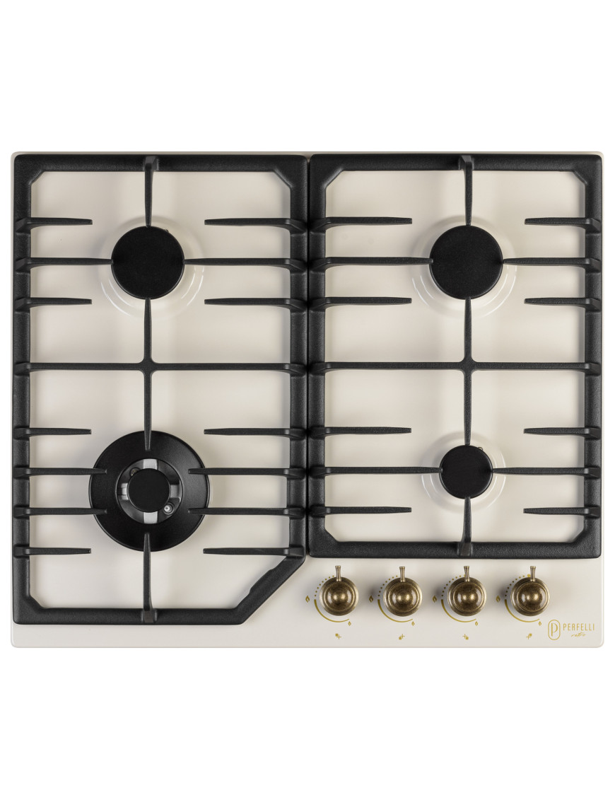 Варочная поверхность газовая Perfelli RETRO MW69C BEIGE Perfelli RETRO MW69C BEIGE