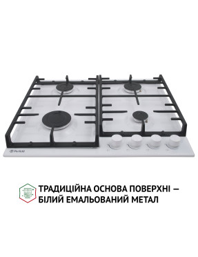 Варочная поверхность газовая Perfelli HGM 61427 WH