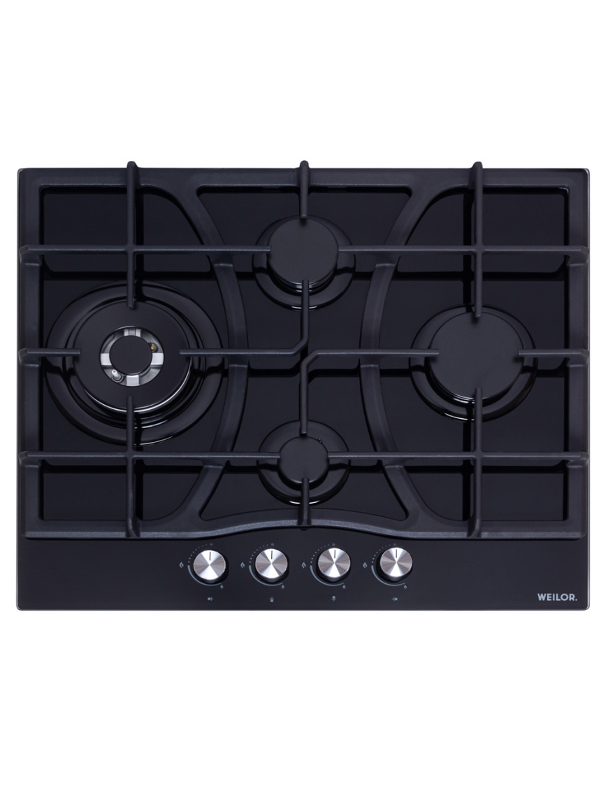 Варочная поверхность газовая Weilor GG W 614 BL Варочная поверхность газовая Weilor GG W 614 BL