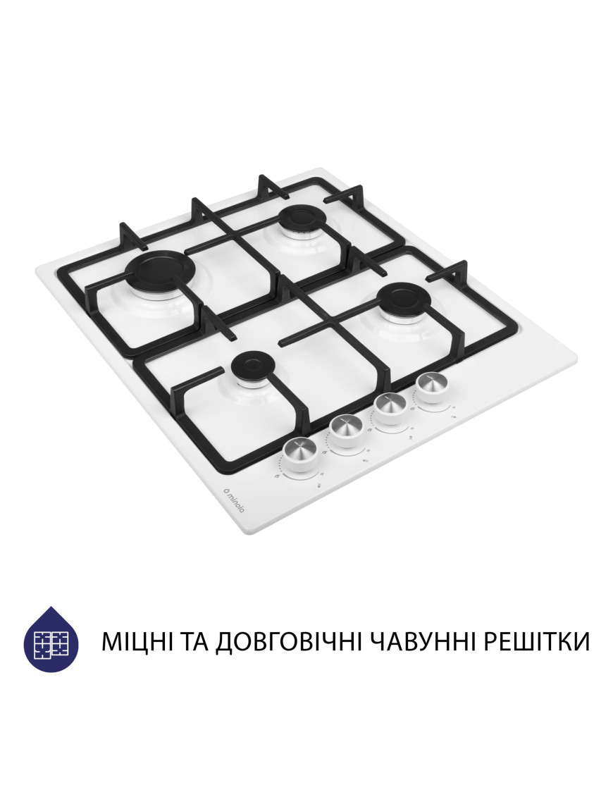 Варочная поверхность газовая Minola MGM 615204 WH