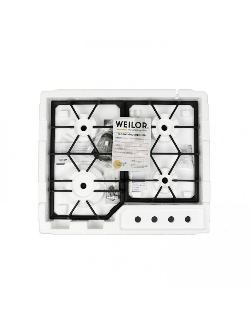 Варочная поверхность газовая Weilor GG 604 WH