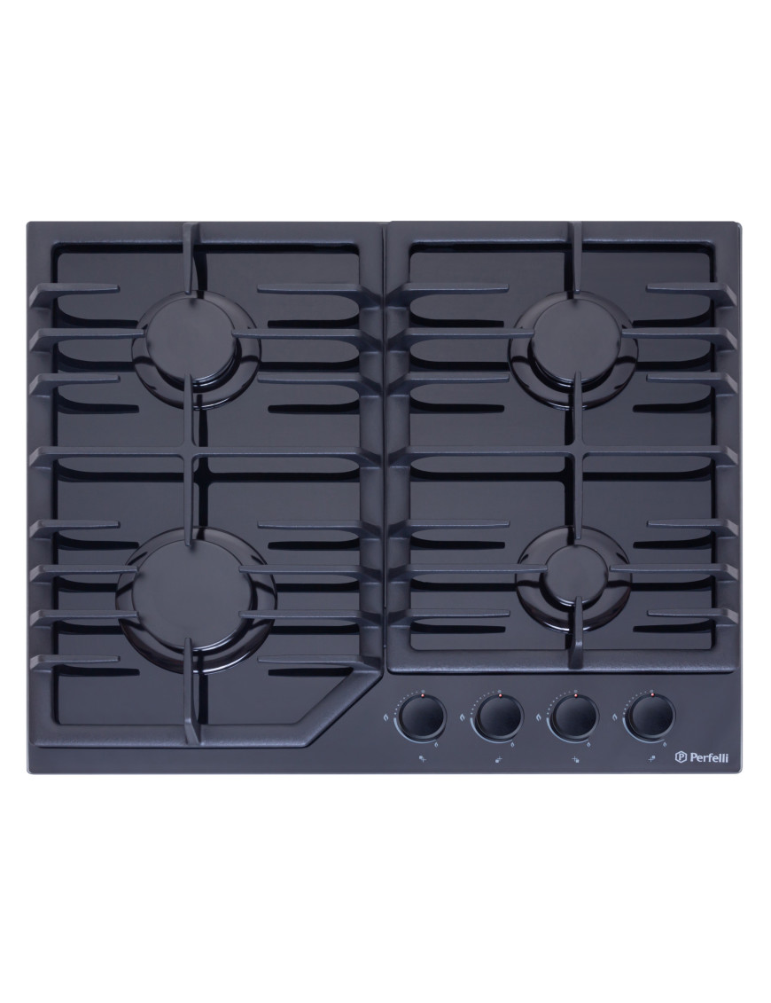 Варочная поверхность газовая Perfelli DIAMOND G69C NERO Perfelli DIAMOND G69C NERO