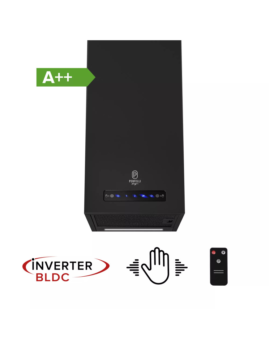 Вытяжка пристенная PERFELLI DESIGN QUADRO 36 NERO SILENZIO