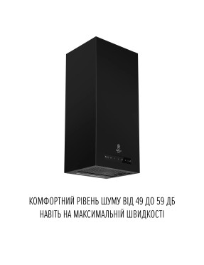Вытяжка пристенная PERFELLI DESIGN QUADRO 36 NERO SILENZIO