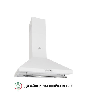 Вытяжка купольная Perfelli K 6432 WH 850 LED RETRO