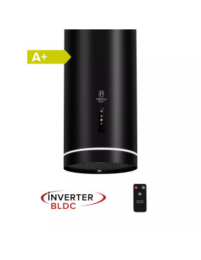 Вытяжка пристенная PERFELLI DESIGN RICCO 35 NERO SILENZIO