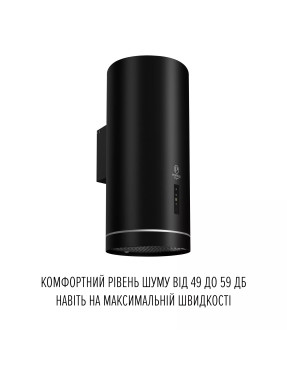 Вытяжка пристенная PERFELLI DESIGN RICCO 35 NERO SILENZIO