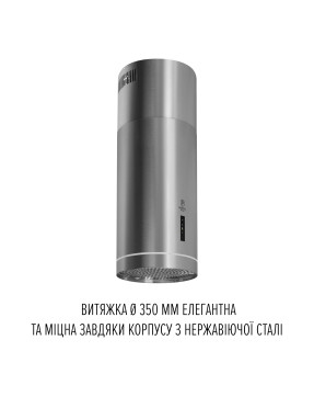 Вытяжка островная PERFELLI DESIGN ISOLA 35 INOX SILENZIO