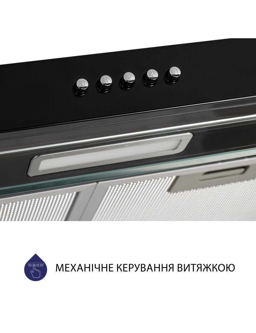 Вытяжка плоская Minola HPL 517 BL