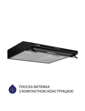 Вытяжка плоская Minola HPL 615 BL