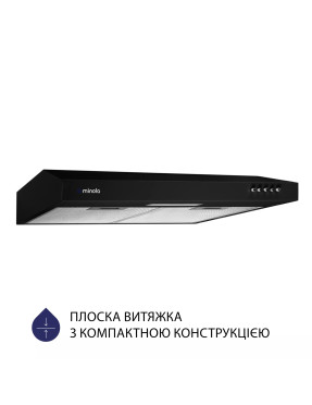 Вытяжка плоская Minola HPL 513 BL