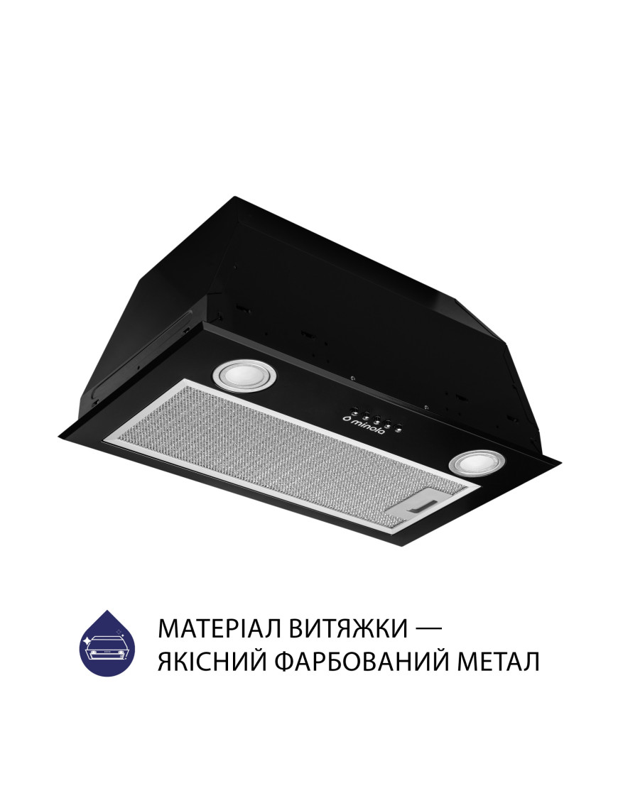 Вытяжка полновстраиваемая Minola HBI 5722 BL 1200 LED Вытяжка полновстраиваемая Minola HBI 5722 BL 1200 LED