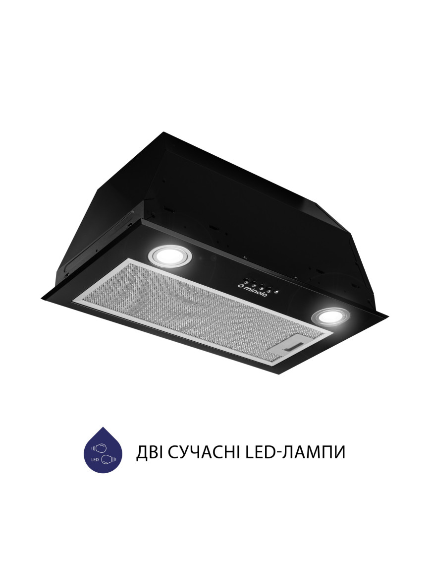 Вытяжка полновстраиваемая Minola HBI 5722 BL 1200 LED Вытяжка полновстраиваемая Minola HBI 5722 BL 1200 LED