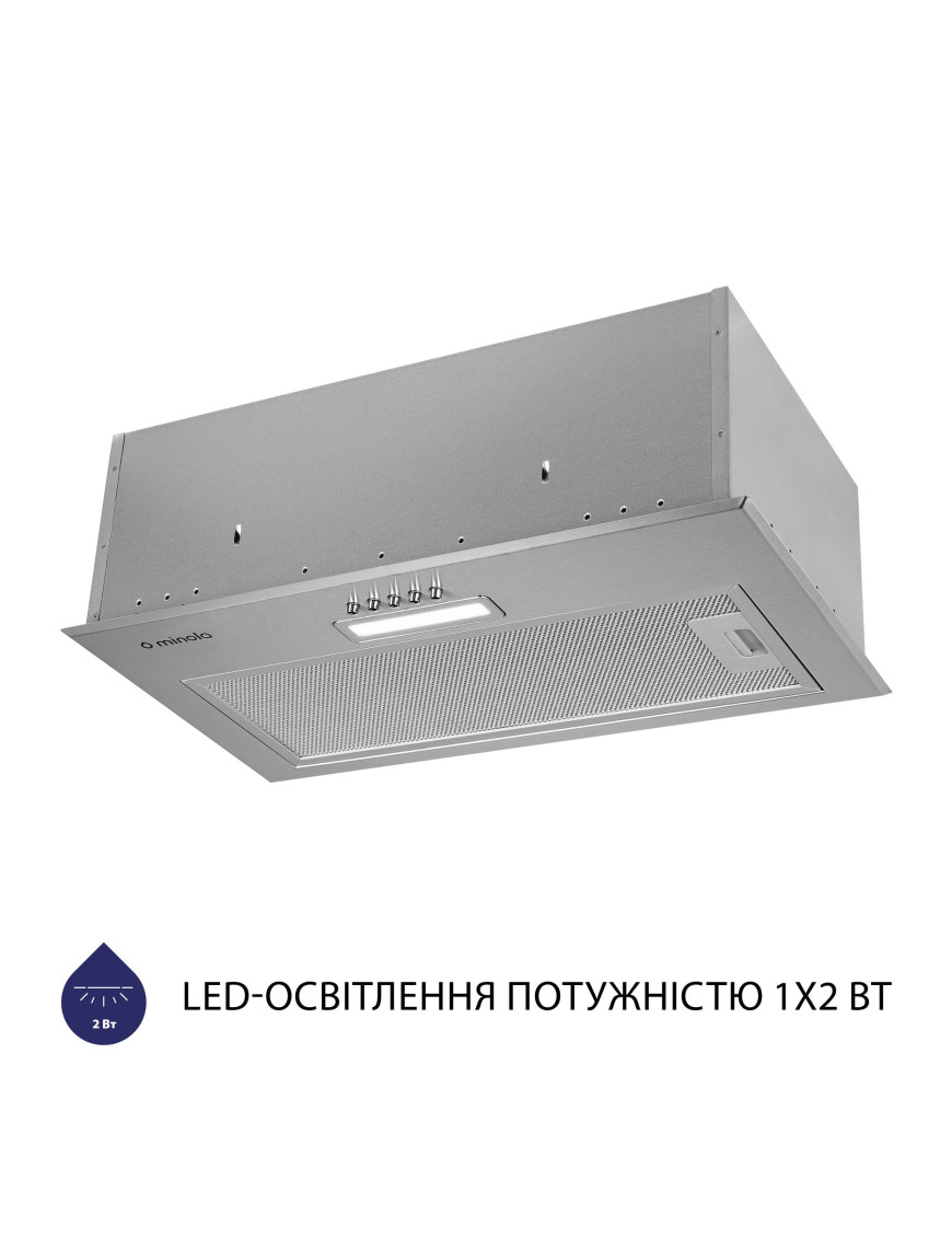 Вытяжка полновстраиваемая Minola HBI 5614 I 1000 LED Вытяжка полновстраиваемая Minola HBI 5614 I 1000 LED