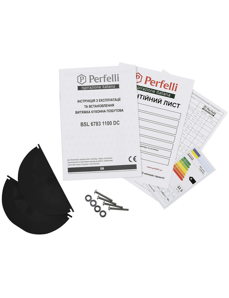 Вытяжка полновстраиваемая Perfelli BSL 6783 GR 1100 DC