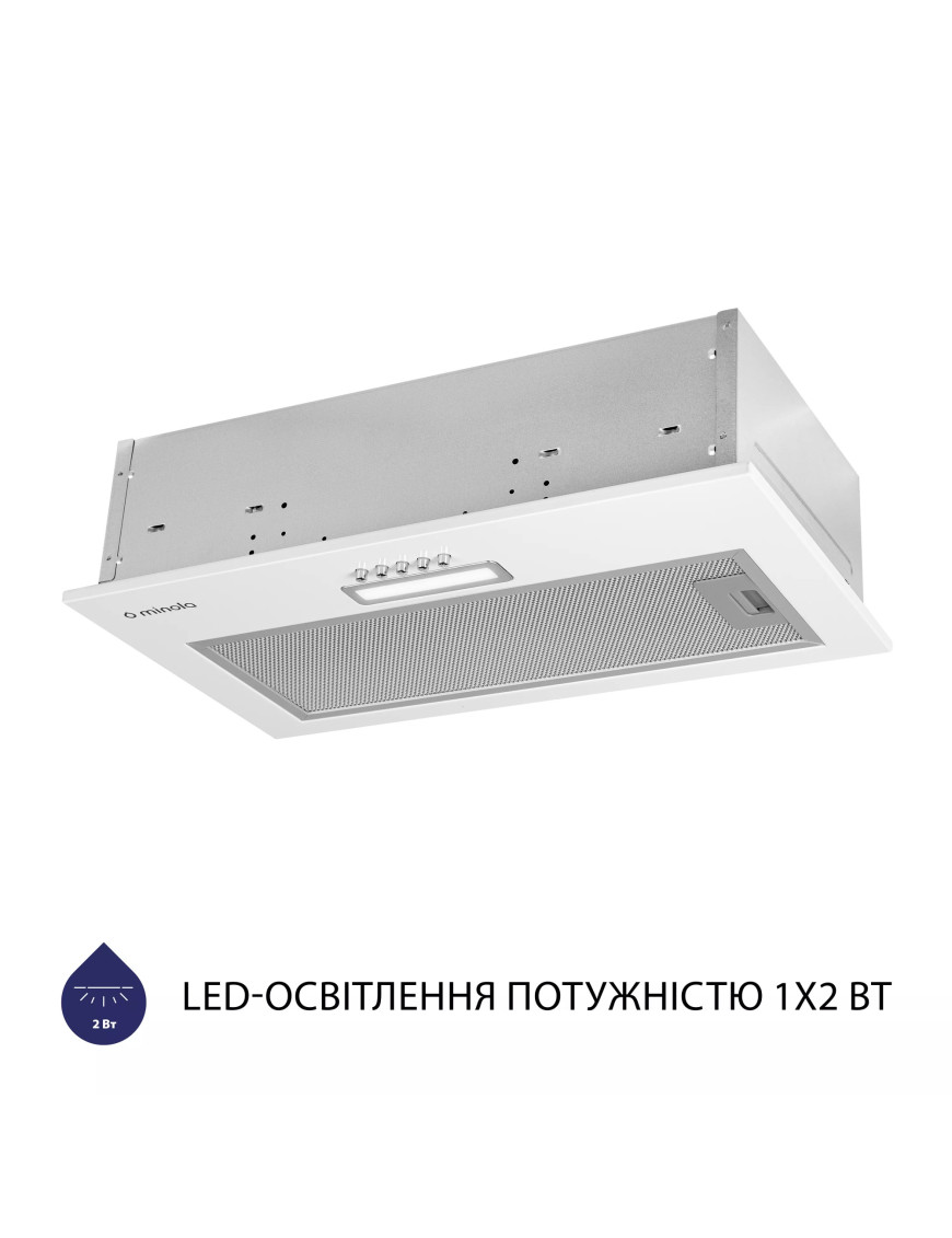 Вытяжка полновстраиваемая Minola HBI 5025 WH LED Вытяжка полновстраиваемая Minola HBI 5025 WH LED