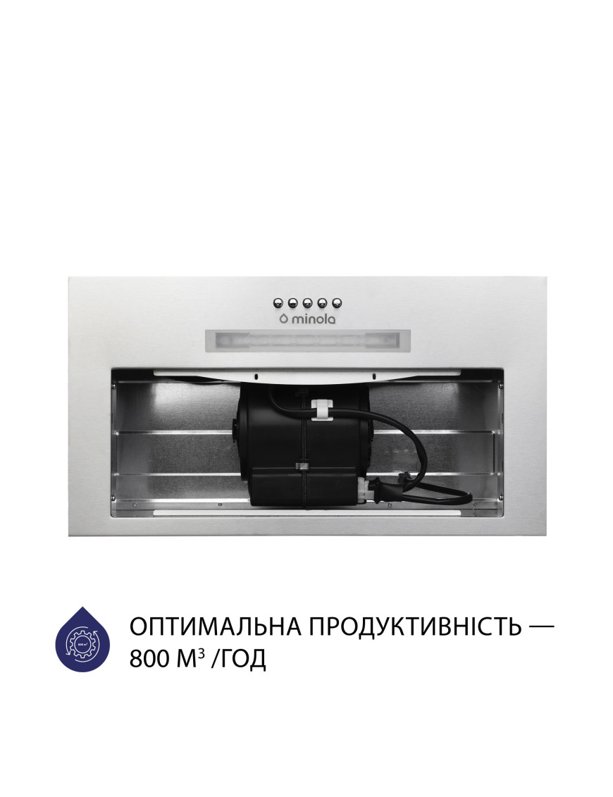 Вытяжка полновстраиваемая Minola HBI 5323 I 800 LED Вытяжка полновстраиваемая Minola HBI 5323 I 800 LED