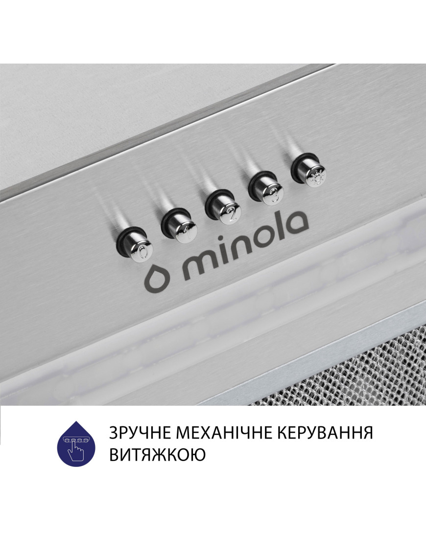 Вытяжка полновстраиваемая Minola HBI 5323 I 800 LED Вытяжка полновстраиваемая Minola HBI 5323 I 800 LED