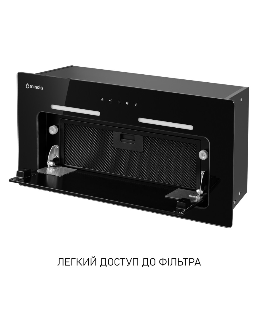 Вытяжка полновстраиваемая Minola HBI 6473 BL GLASS 800 LED Line Вытяжка полновстраиваемая Minola HBI 6473 BL GLASS 800 LED Line
