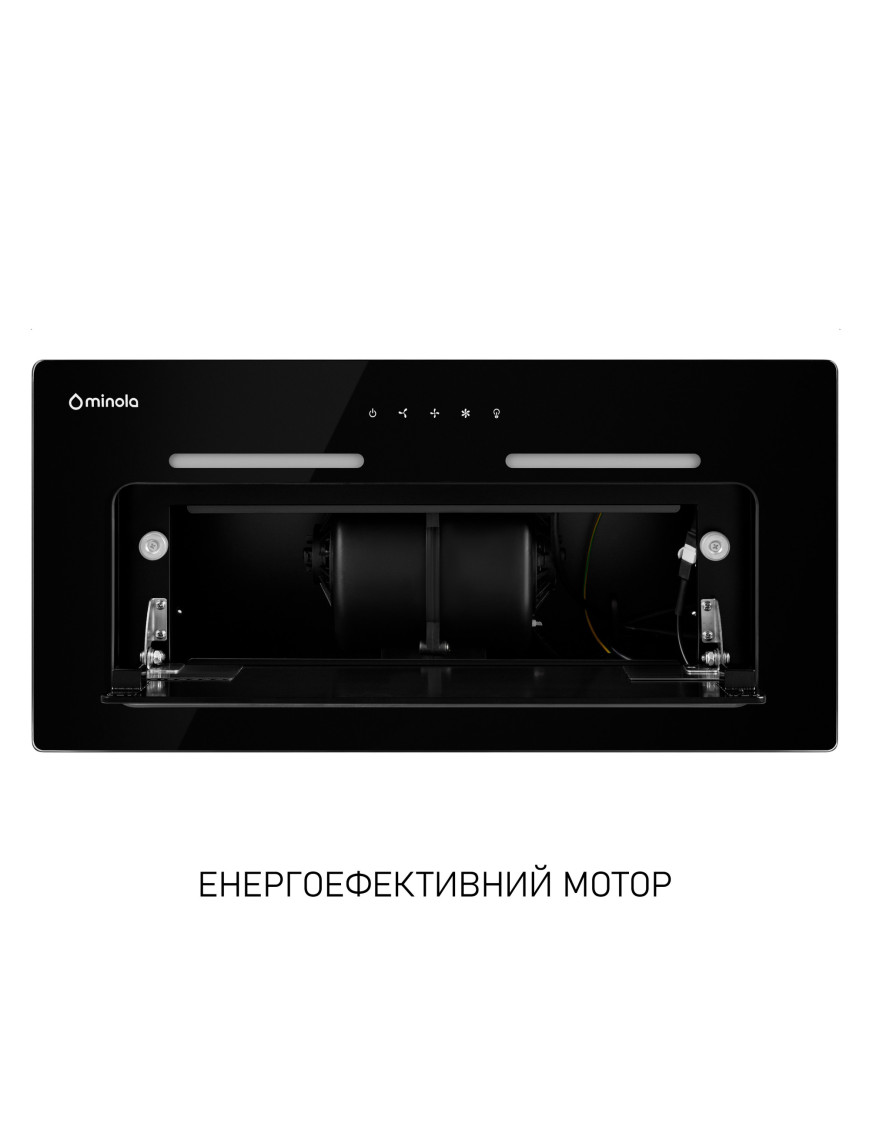 Вытяжка полновстраиваемая Minola HBI 6473 BL GLASS 800 LED Line Вытяжка полновстраиваемая Minola HBI 6473 BL GLASS 800 LED Line