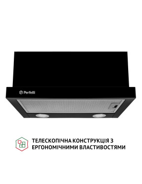 Вытяжка встраиваемая телескопическая Perfelli TL 5212 BL 700 LED встраиваемая Вытяжка встраиваемая телескопическая Perfelli TL 5212 BL 700 LED встраиваемая