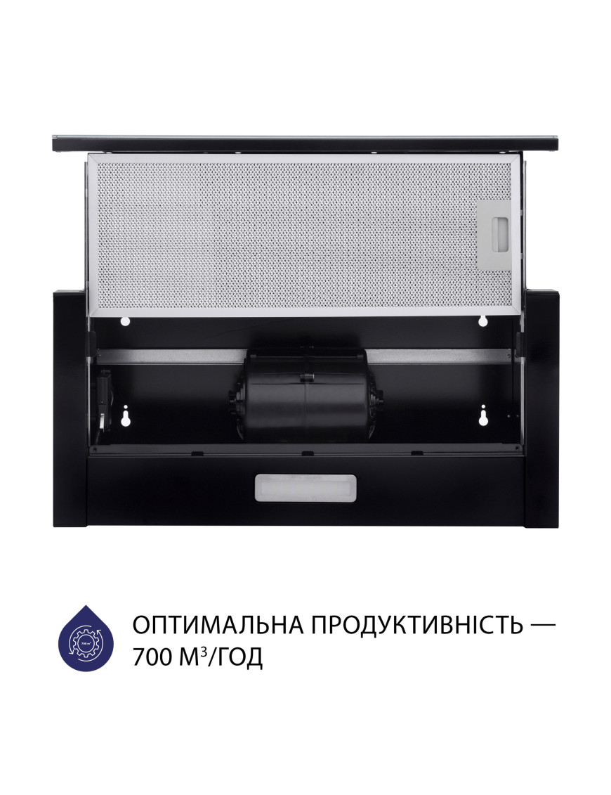 Вытяжка телескопическая Minola HTLS 6234 BL 700 LED GLASS Вытяжка телескопическая Minola HTLS 6234 BL 700 LED GLASS