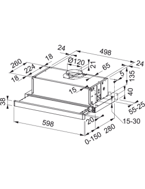 Вытяжка телескопическая Franke FSM 601 WH (315.0489.957)