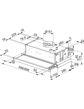 Вытяжка телескопическая Franke Flexa FTC 612 XS LED1 (315.0532.375)