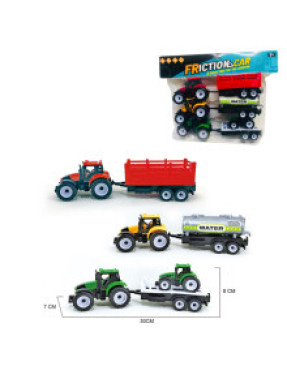 Трактор із причепом 3 штуки № 6693-10