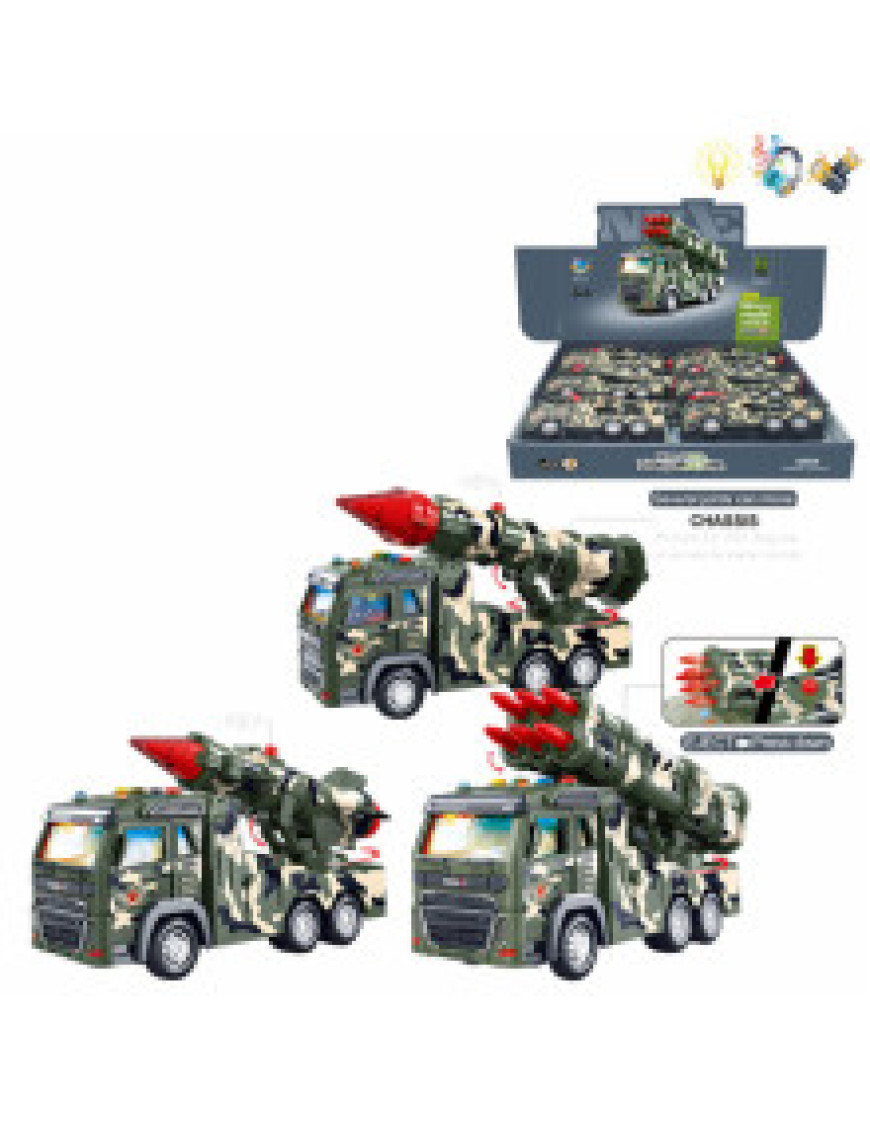 Машина військова музика, світло з батарейками 6штук № 101-6 Машина військова музика, світло з батарейками 6штук № 101-6