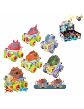 Машина на шестерні Динозавр, що світиться з батарейками № 86789P