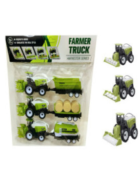 Комбайн із причепом 3 штуки № 6695-10