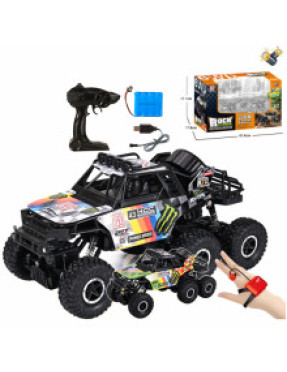Позашляховик джип на радіокеруванні працює від акумулятора гумові колеса 6 штук № QX3688-33S