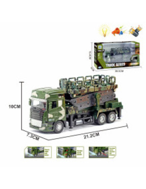 Машина військова музика, світло з батарейками № 803-1