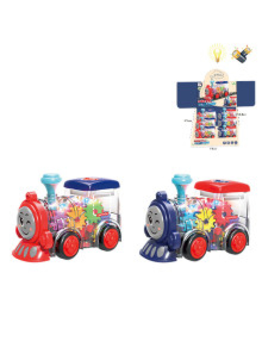 Поїзд 6 штук № 66658, що світиться на шестірнях з батарейками