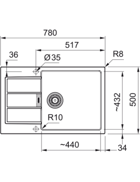 Кухонная мойка Franke Sirius S2D 611-78 XL 143.0621.338