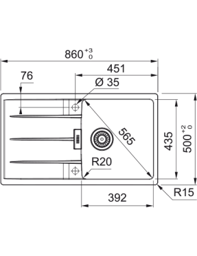 Кухонная мойка Franke Centro CNG 611-86 (114.0701.822)