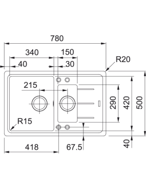 Кухонная мойка Franke Basis BFG 651-78 114.0272.603