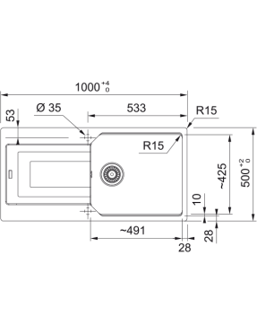 Кухонная мойка Franke Urban UBG 611-100 XL (114.0701.796)