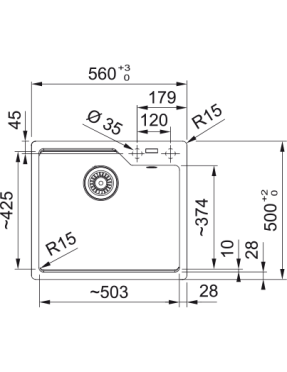 Кухонная мойка Franke Urban UBG 610-56 114.0699.236