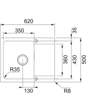 Кухонная мойка Franke Orion OID 611-62 143.0671.750