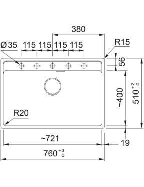 Кухонная мойка Franke Maris MRG 610-72 TL 114.0661.769