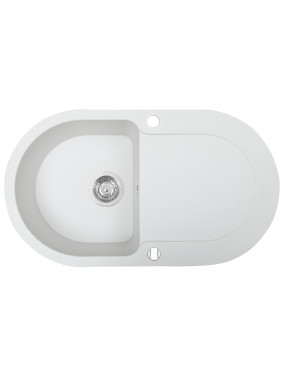 Мойка кухонная гранитная Perfelli IZETTA OGI 114-78 WHITE