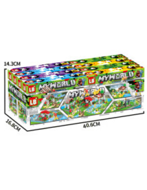 Конструктор Майнкрафт у блоці 8 штук № LB1117