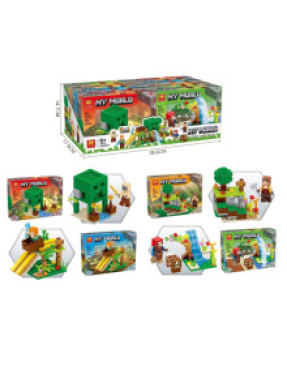 Конструктор Майнкрафт у блоці 8 штук № SH040A