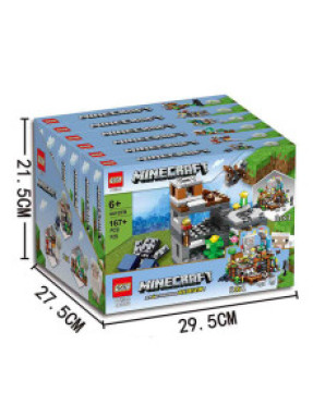 Конструктор Майнкрафт у блоці 6 штук № 44107B