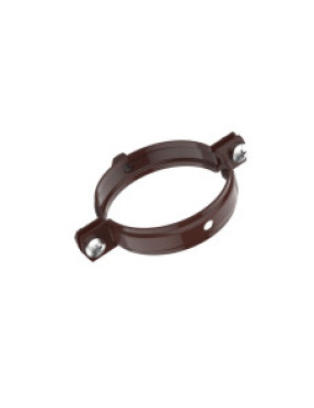 Хомут для крепления труб d80, RAL8017