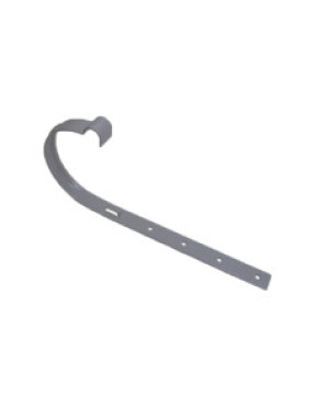 Кронштейн желоба 25х3.0 мм, антрацит RAL7021 (для 