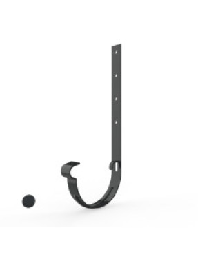 Кронштейн желоба 25х2.5 мм, графит RAL7021 (для 