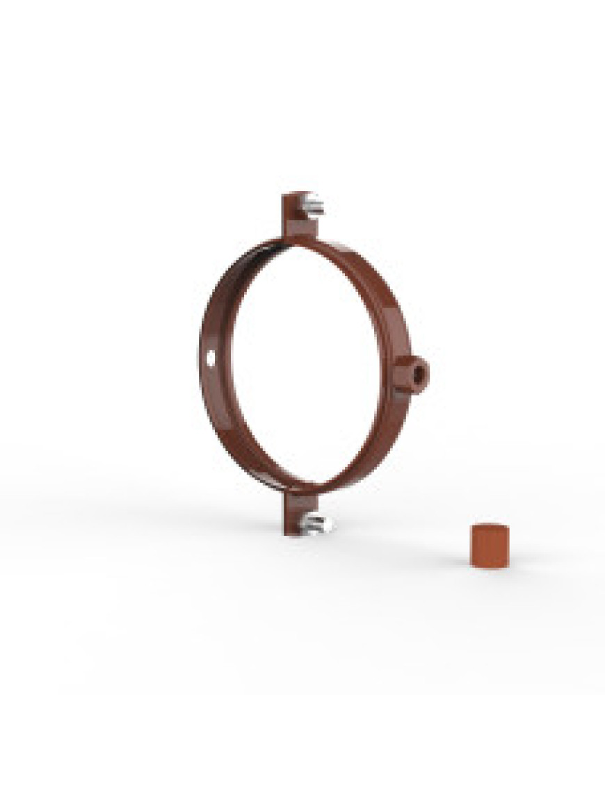 Хомут для крепления труб d100 (кирпичный RAL 8004) Хомут для крепления труб d100 (кирпичный RAL 8004)